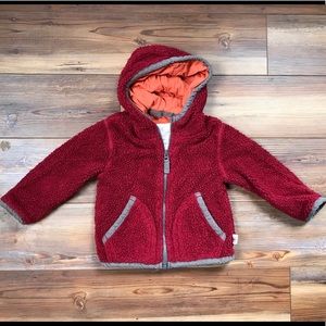 Mini Boden Full Zip Sherpa Fleece w Hood 18-24